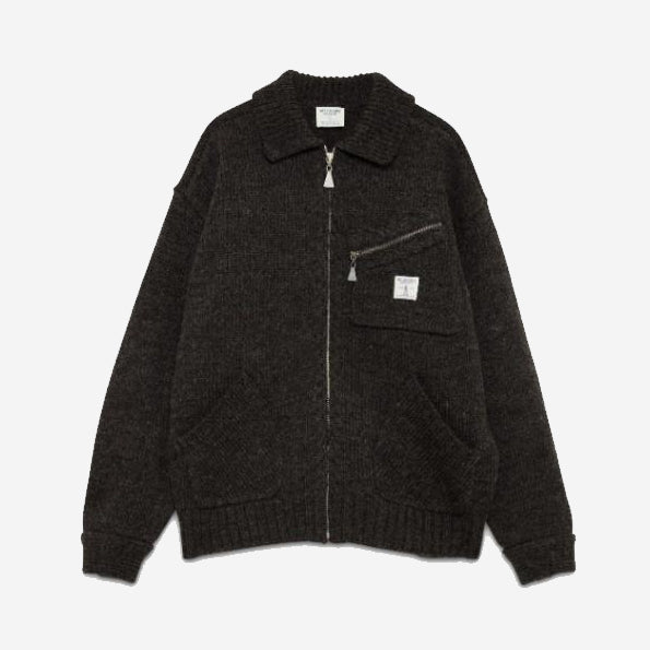 Work Short Wool Jacket - Grey Melange