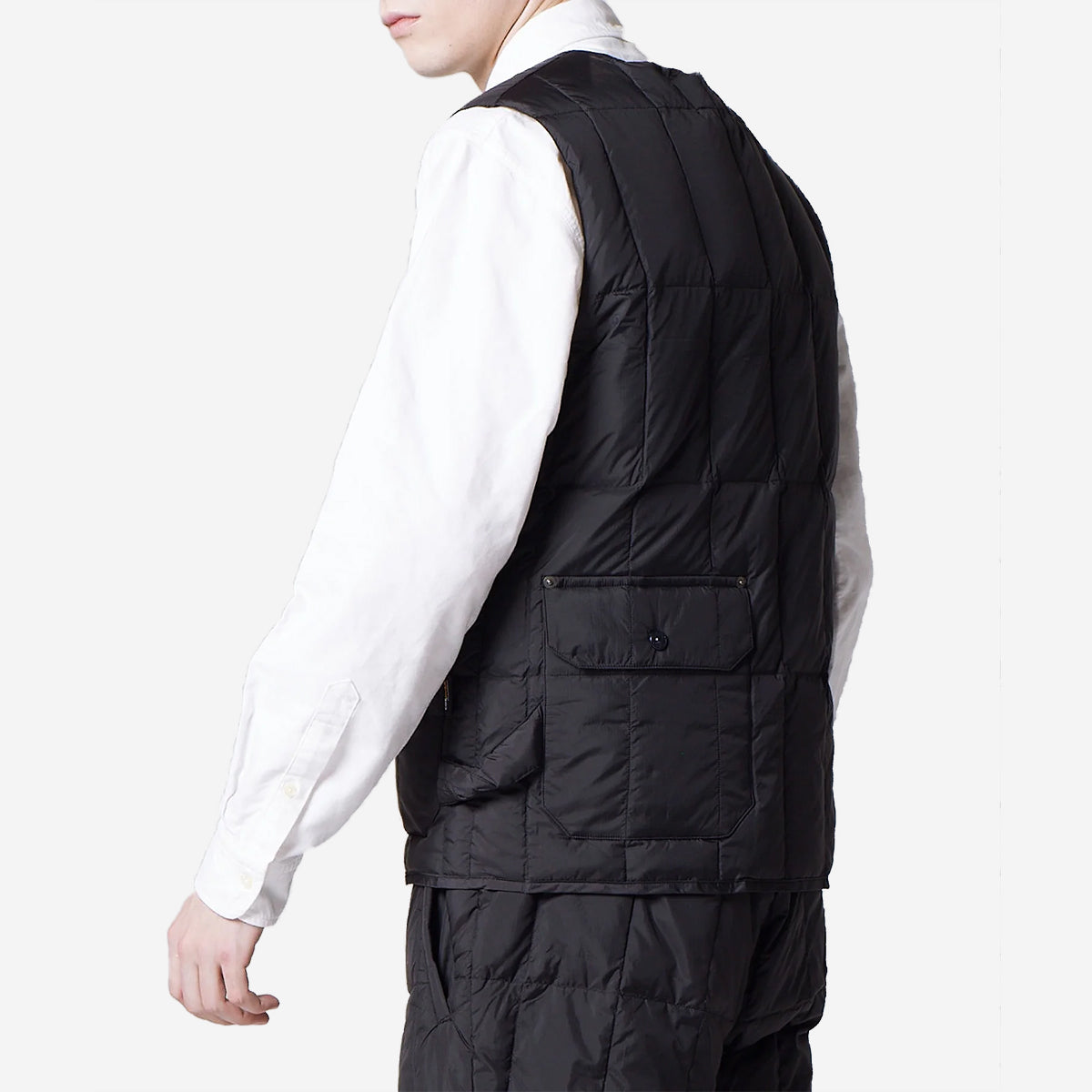 Work V-Neck Button Down CORDURA Vest - Dark Navy