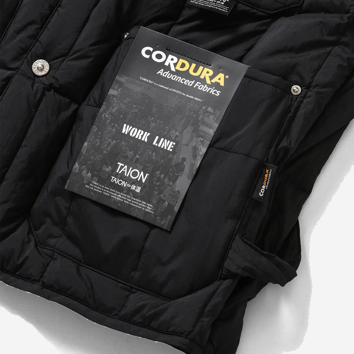 Work V-Neck Button Down CORDURA Vest - Dark Navy