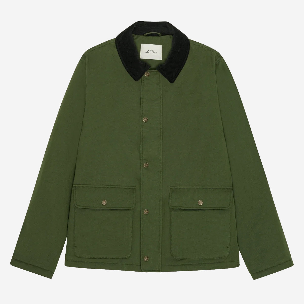 Worker Brushed Cotton Jacket - Rifle Green