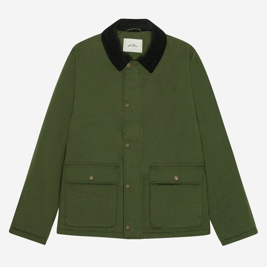Worker Brushed Cotton Jacket - Rifle Green