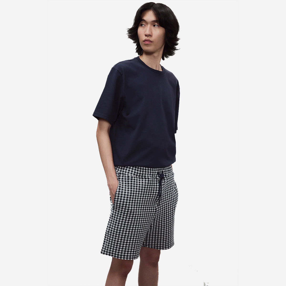 Bermuda Sport Shorts - Navy Check