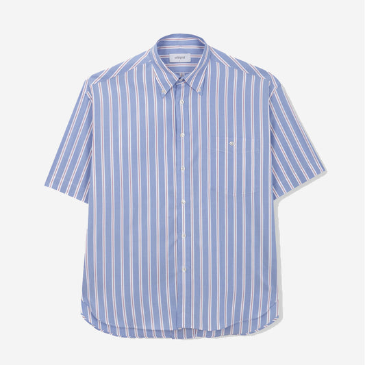 Baggy LTW Oxford S/S Shirt - Blue/Red Stripes