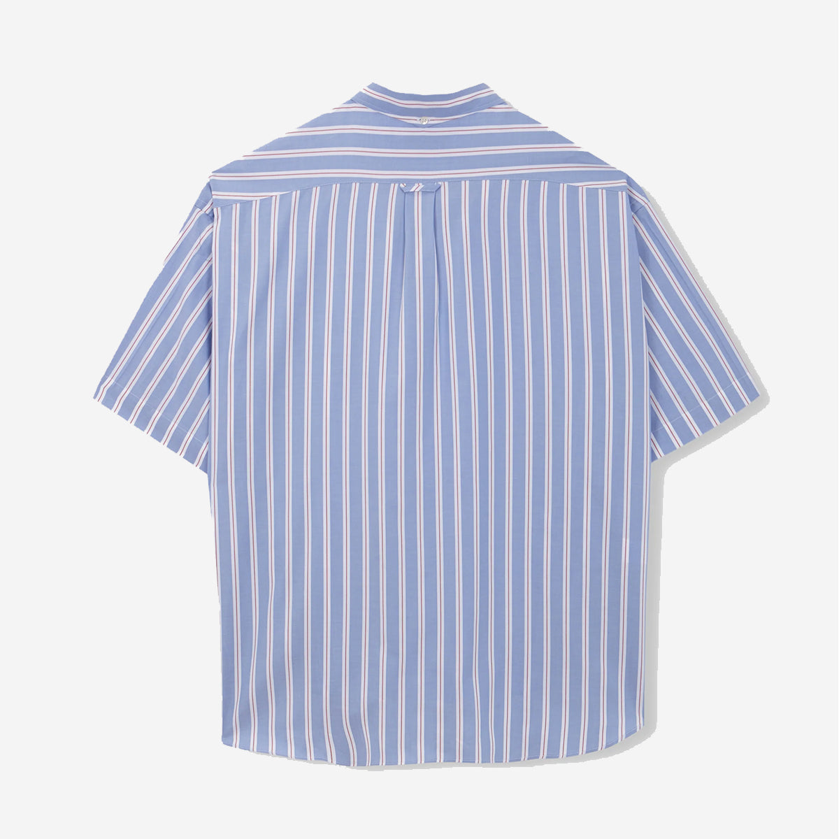 Baggy LTW Oxford S/S Shirt - Blue/Red Stripes