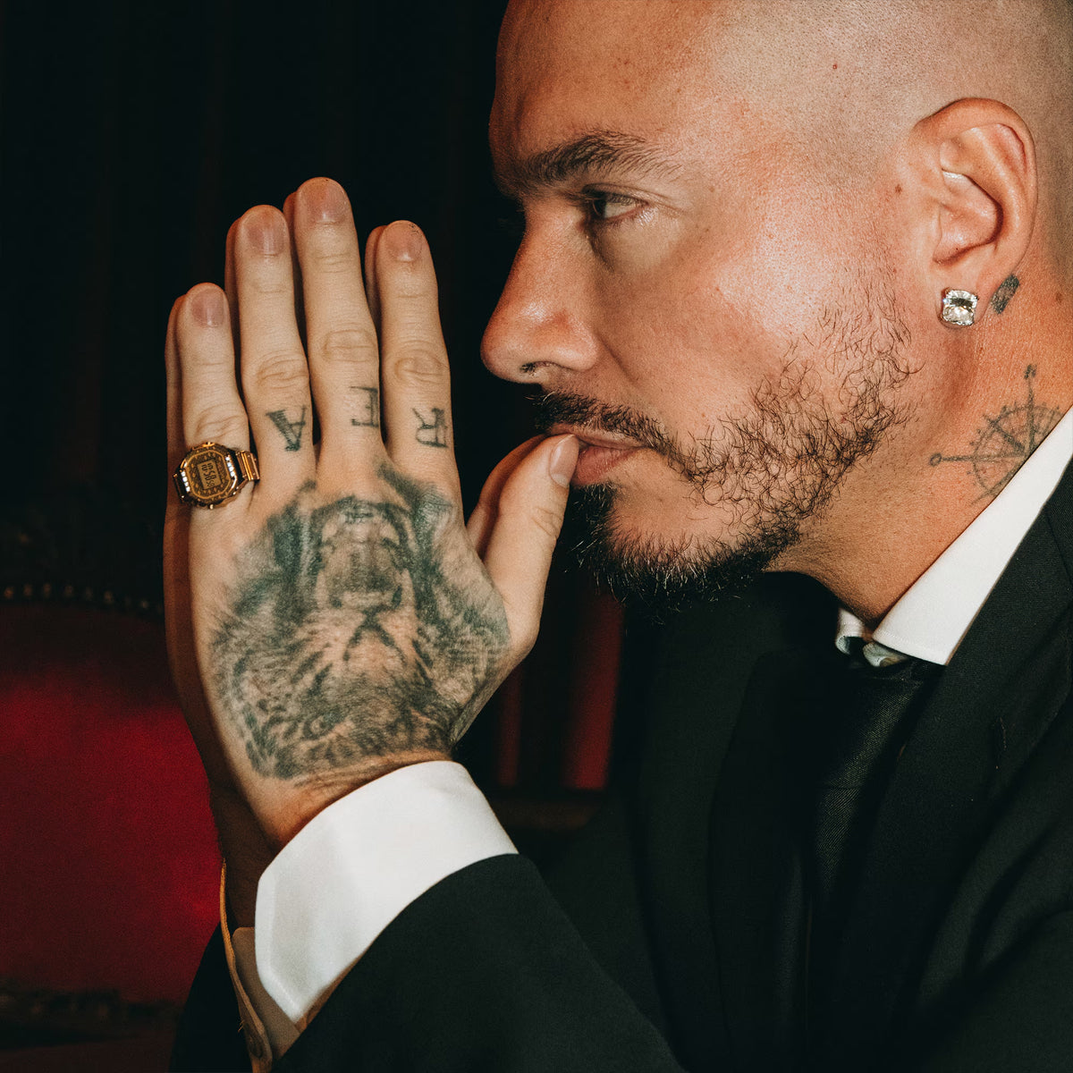 x  J Balvin CRW-001JB-9 Casio Ring Watch - Gold