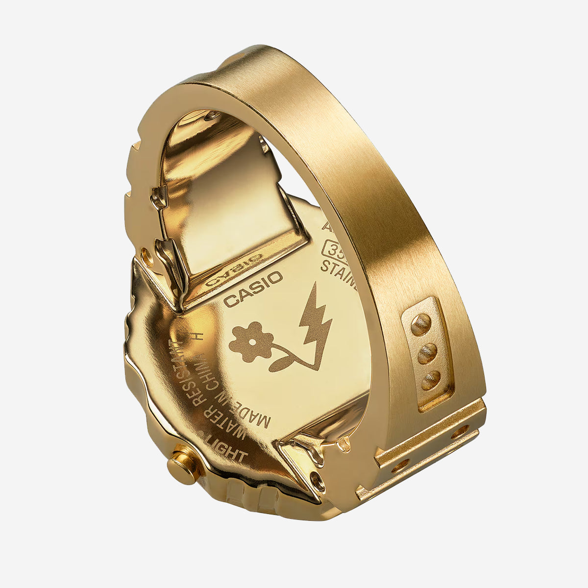 x  J Balvin CRW-001JB-9 Casio Ring Watch - Gold