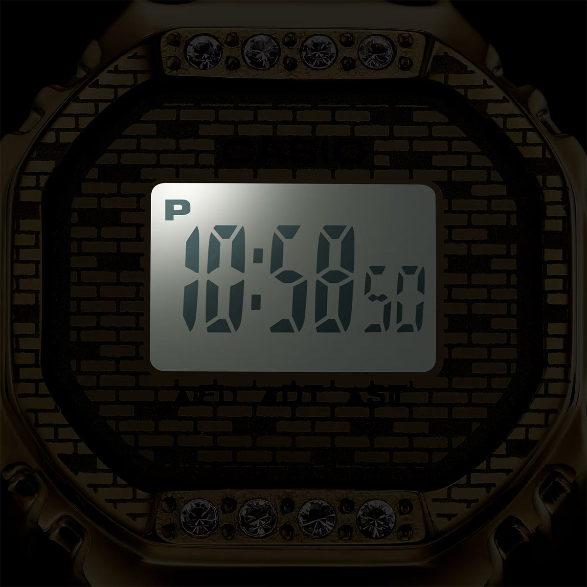 x  J Balvin CRW-001JB-9 Casio Ring Watch - Gold