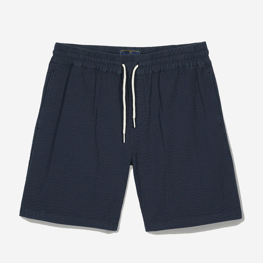 Atlantico Seersucker Easy Shorts - Navy
