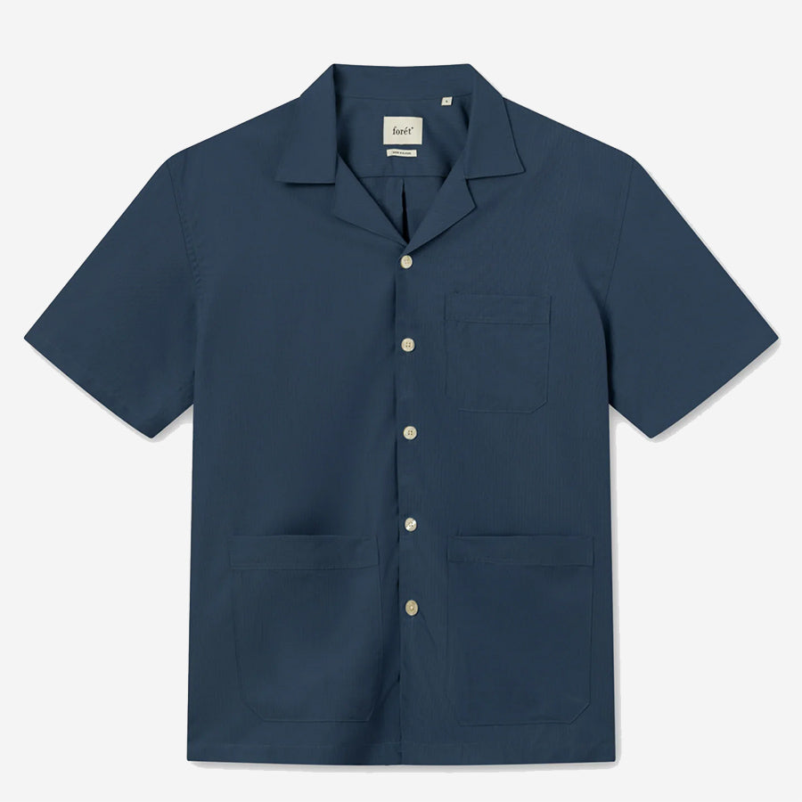 Bocchia Short-Sleeve Vacation Shirt - Navy