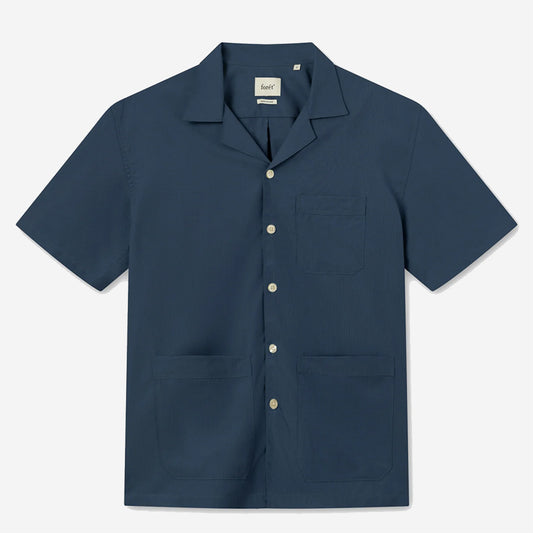 Bocchia Short-Sleeve Vacation Shirt - Navy