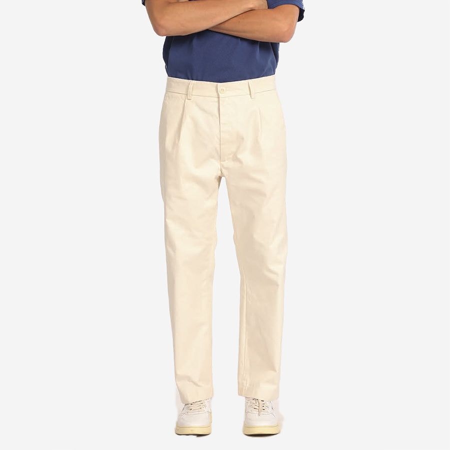 Beckette One-Pleat Pants - Off-White