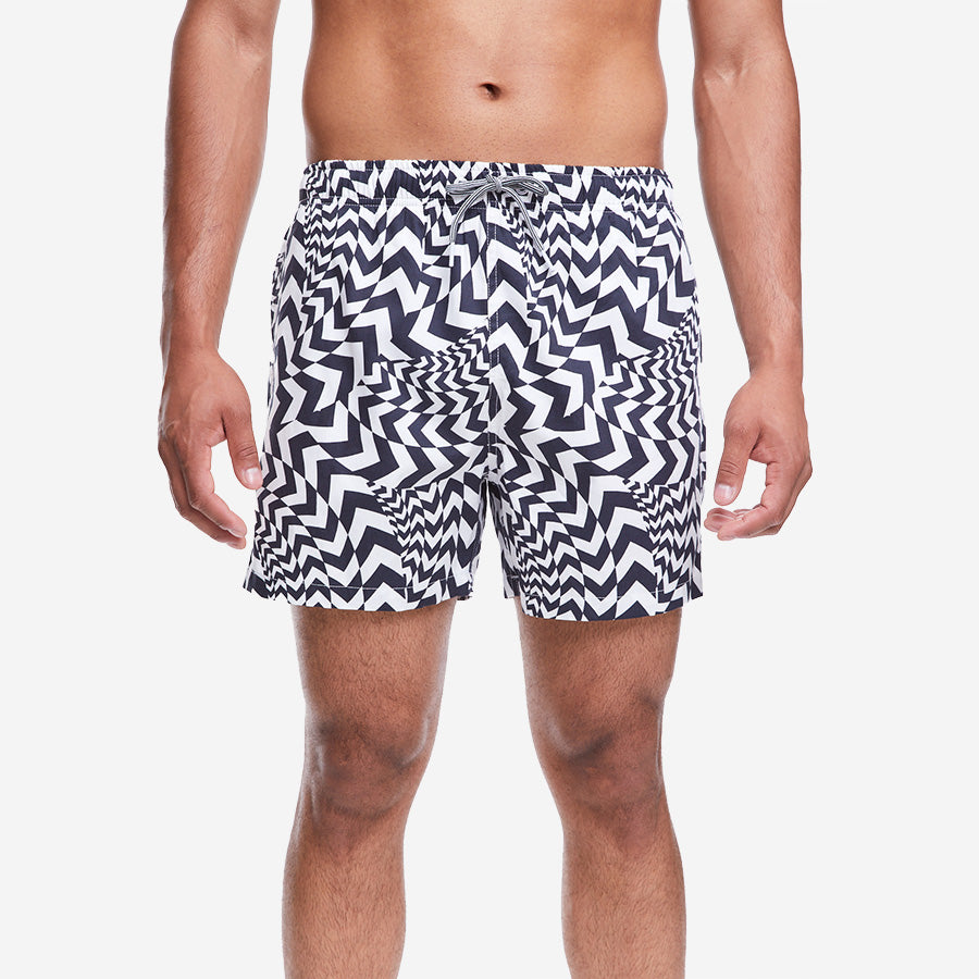 Mid Length Swim Shorts - Hazard