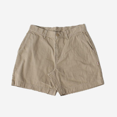 Cotton Oxford Shorts - Beige