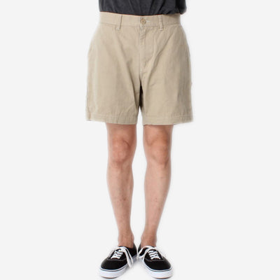 Cotton Oxford Shorts - Beige