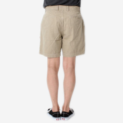 Cotton Oxford Shorts - Beige