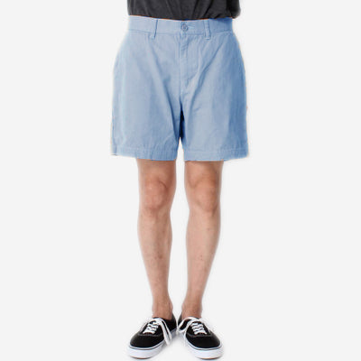 Cotton Oxford Shorts - Sax Blue