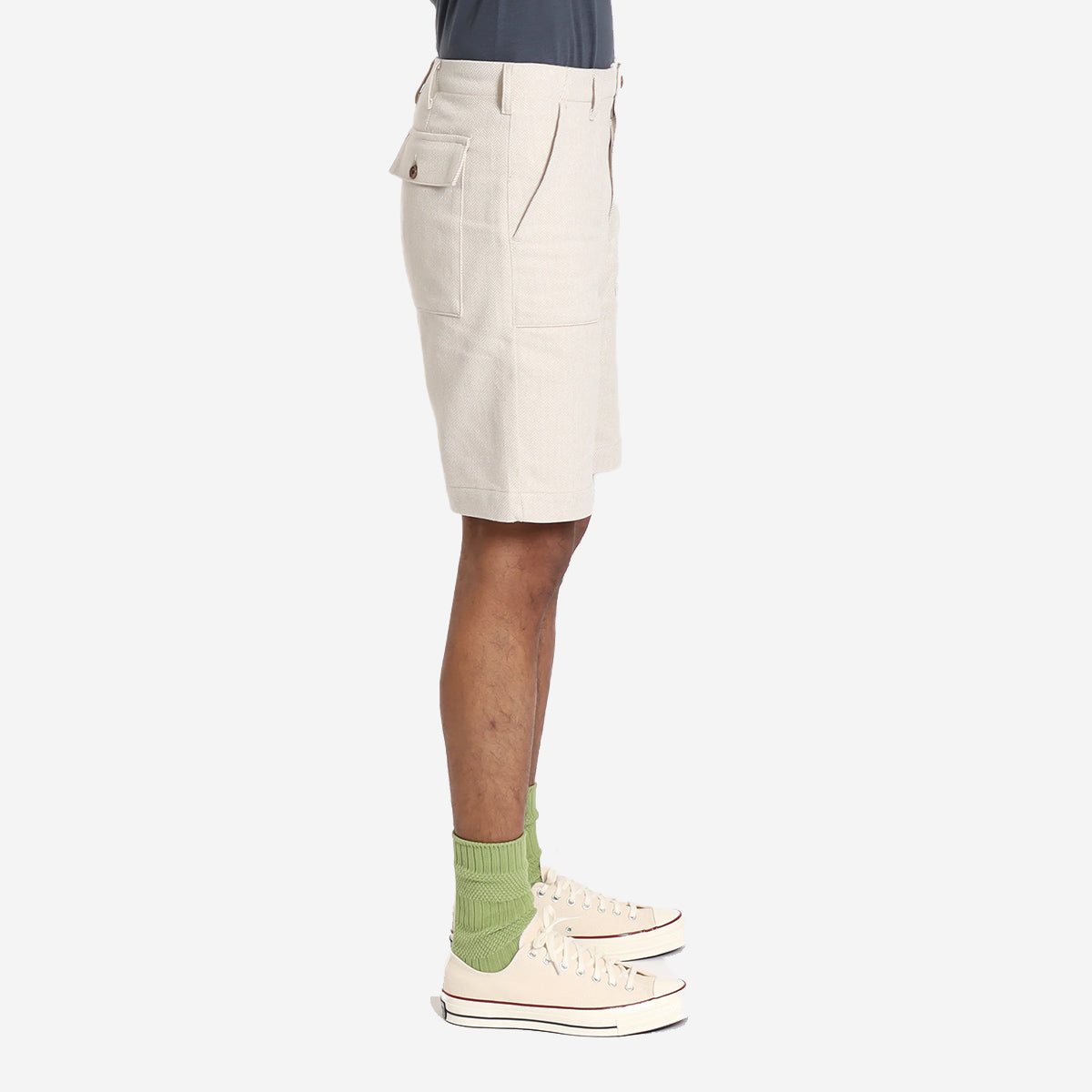 Coup Work Shorts - Herringbone Peyote Sand