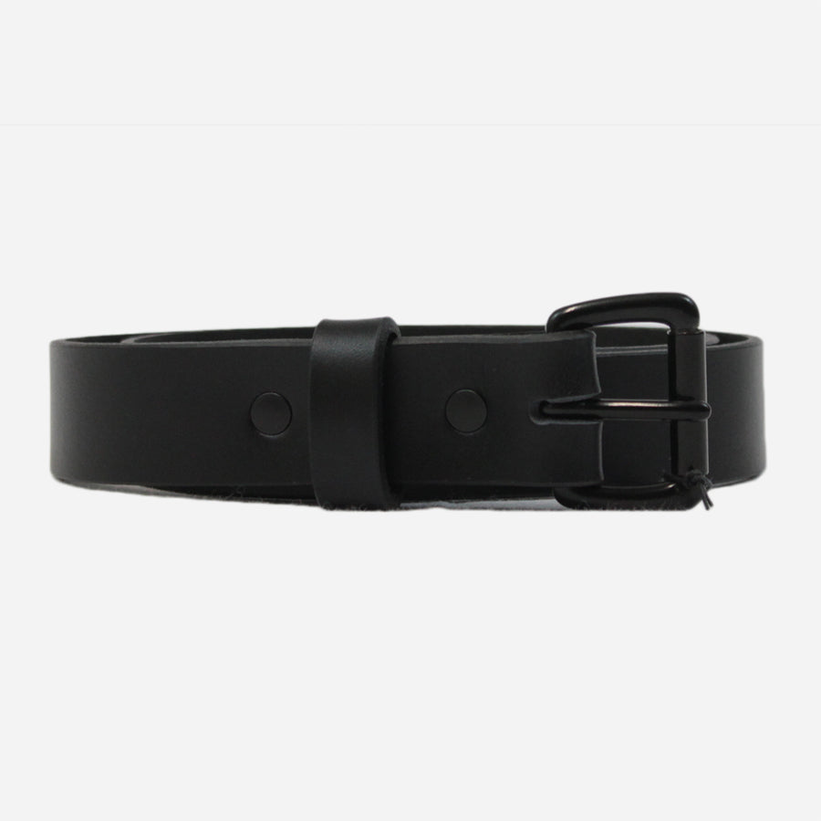 Apogee Goods - Daily 11oz Leather Belt - Black/Black
