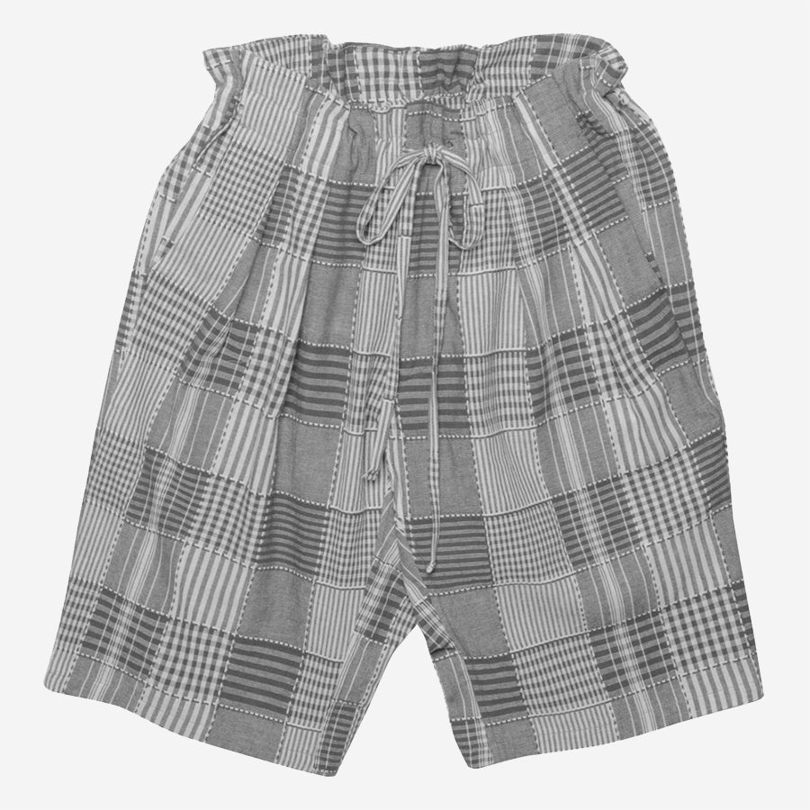 Drop Crotch Shorts - Tablecloth Patchwork