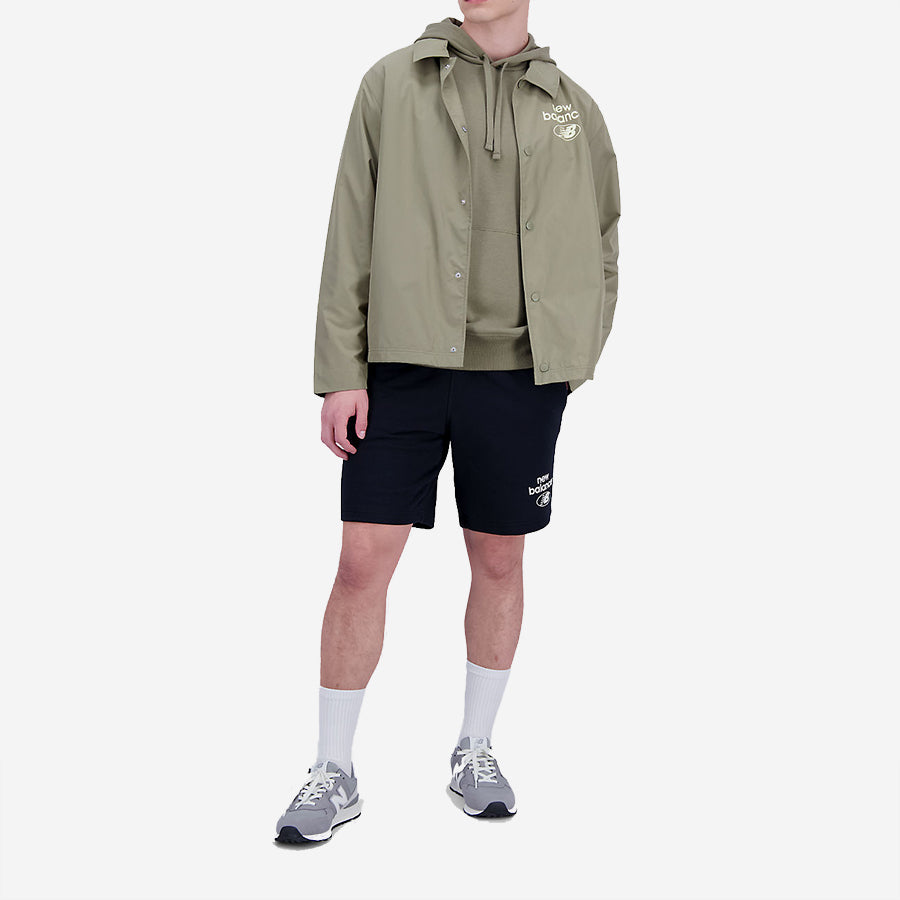 NB Essentials Reimagined Woven Coaches Jacket - Covert Green