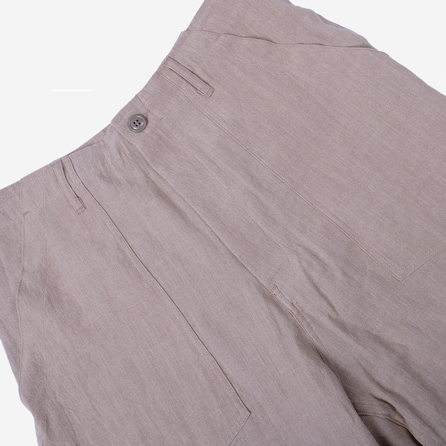 Monitaly - Fatigue Shorts - Khaki Linen – Muddy George