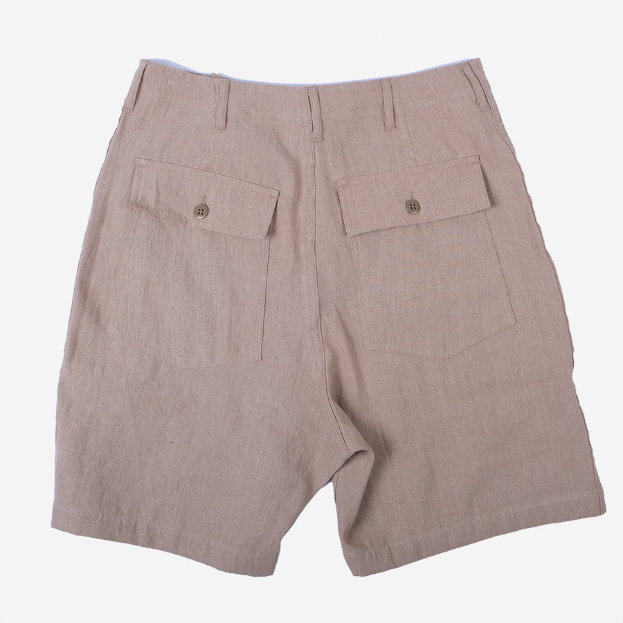 Fatigue Shorts - Khaki Linen