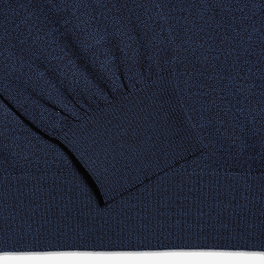 Finlay Merino Wool Roll Neck Sweater - Navy