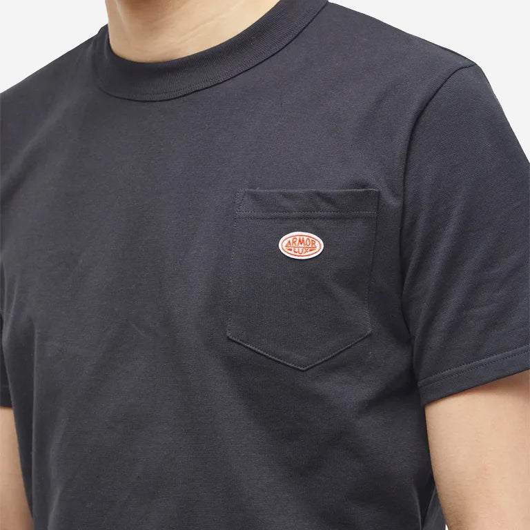 Heritage Logo Pocket T-Shirt - Black
