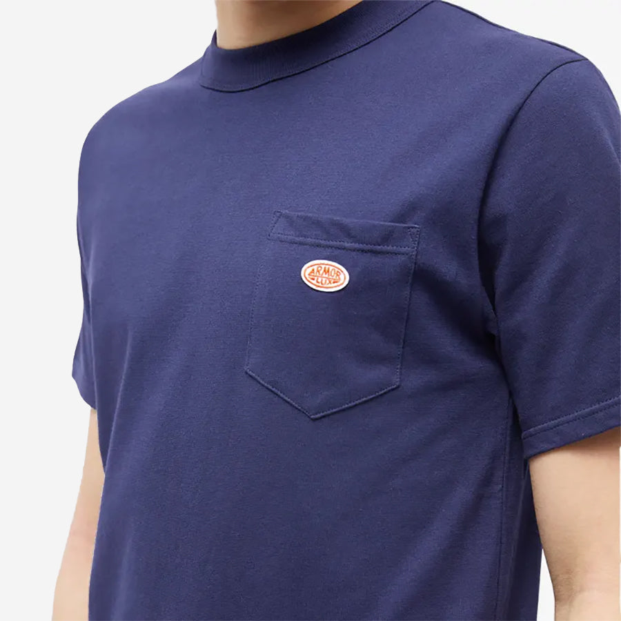 Heritage Logo Pocket T-Shirt - Navy