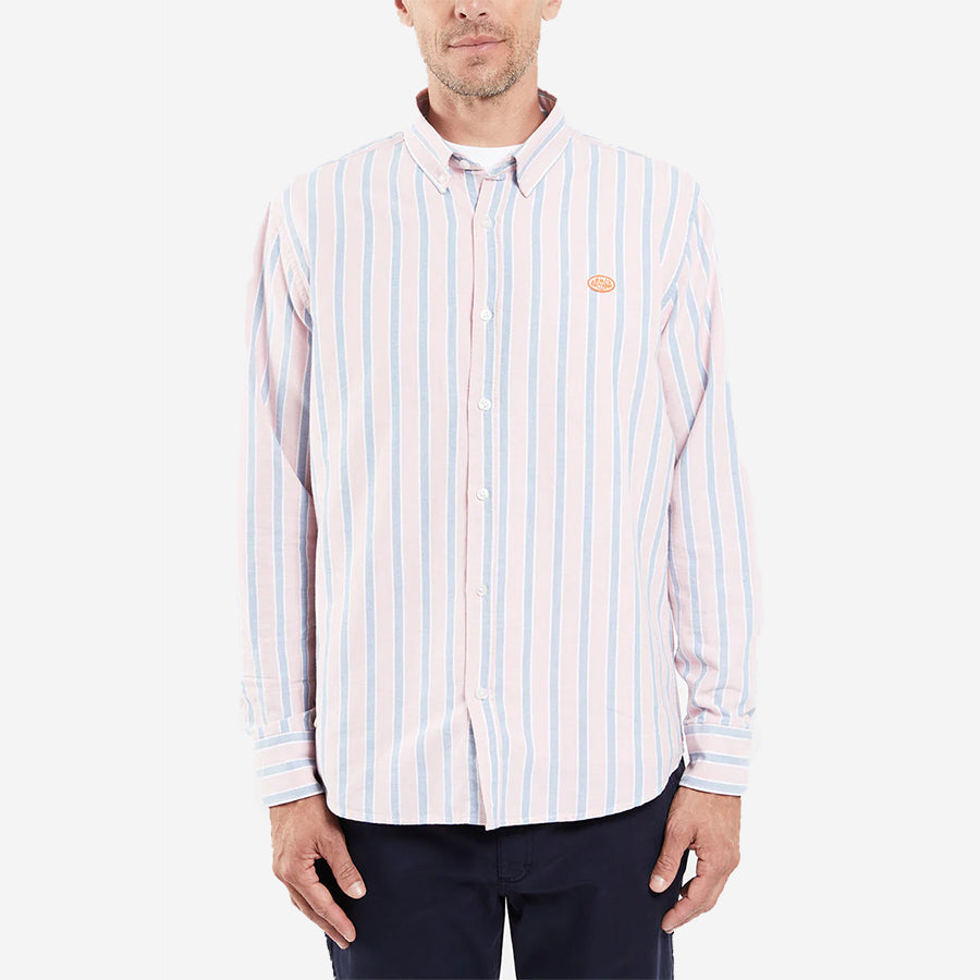 Heritage L/S Oxford Shirt - Pink Fancy Stripe