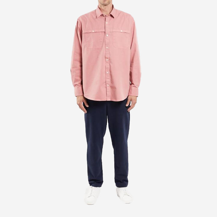 Heritage Twill Overshirt - Modern Pink