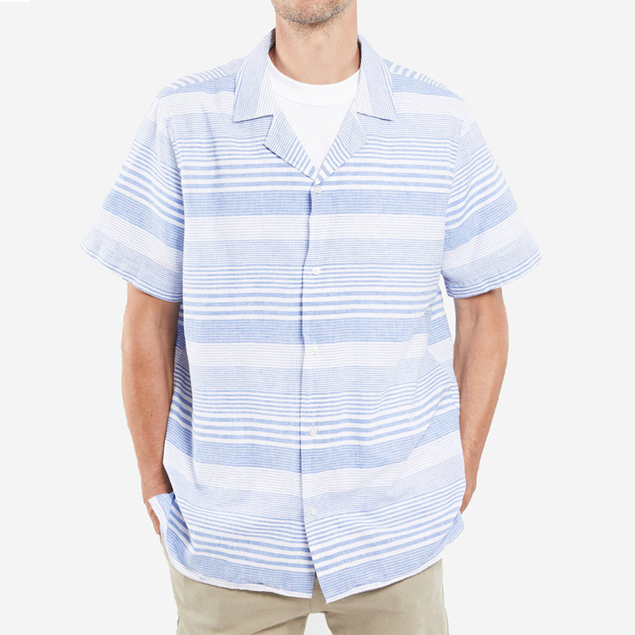 Heritage Multi-Stripe Vacation Shirt - Blue Stripe