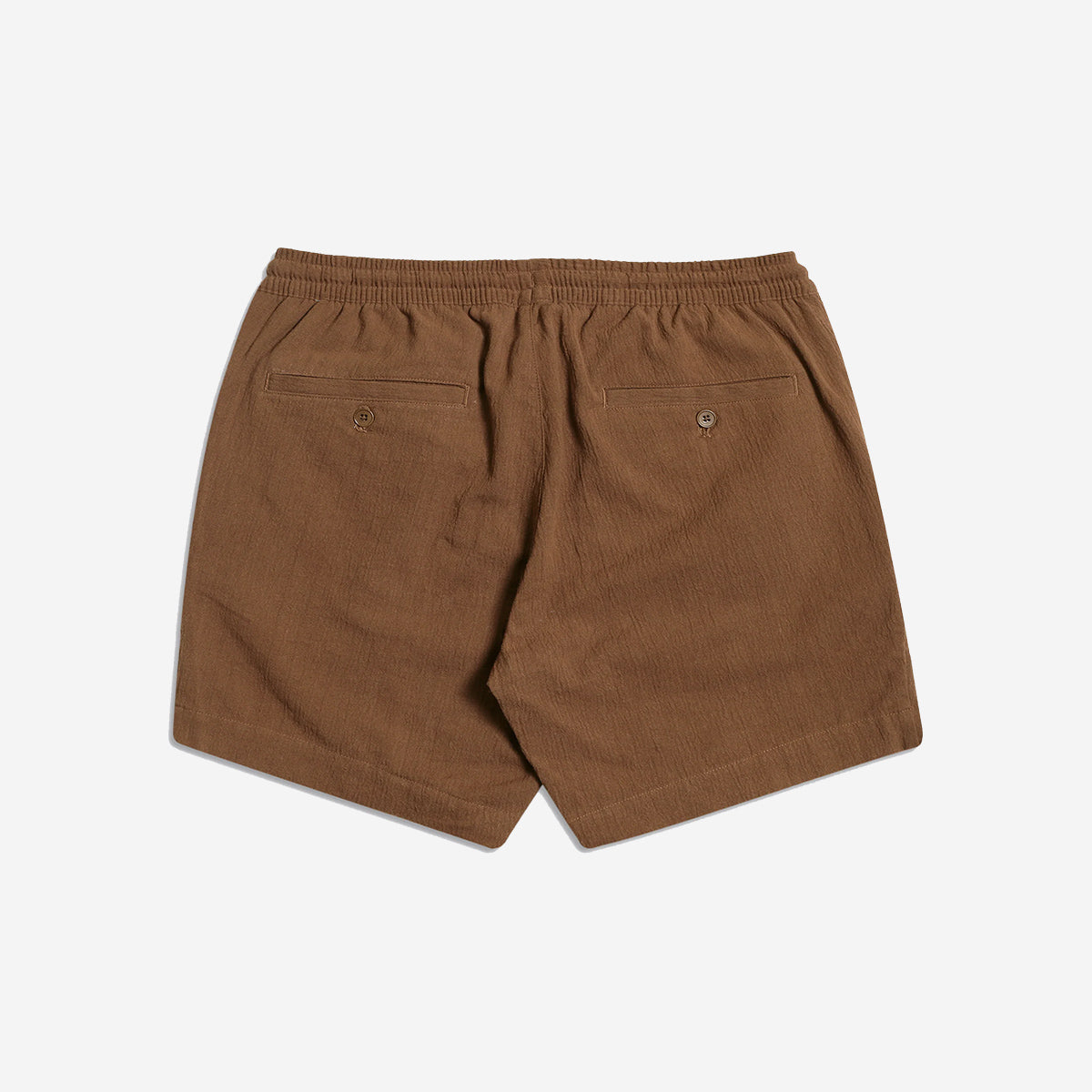 House Seersucker Easy Shorts - Desert Palm Brown