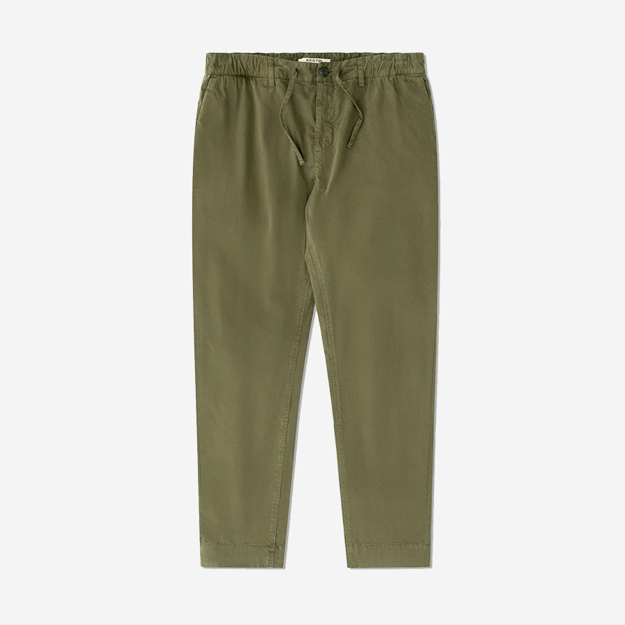 Inverness Tapered Trouser - Olive Twill