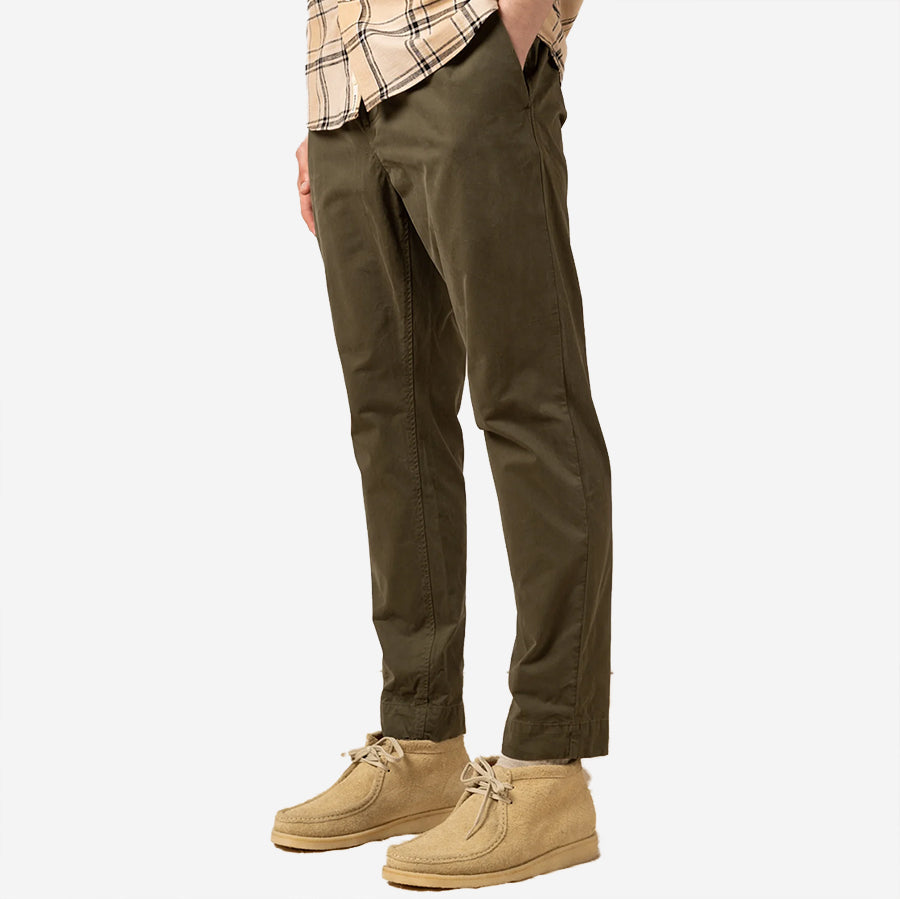 Inverness Tapered Trouser - Olive Twill