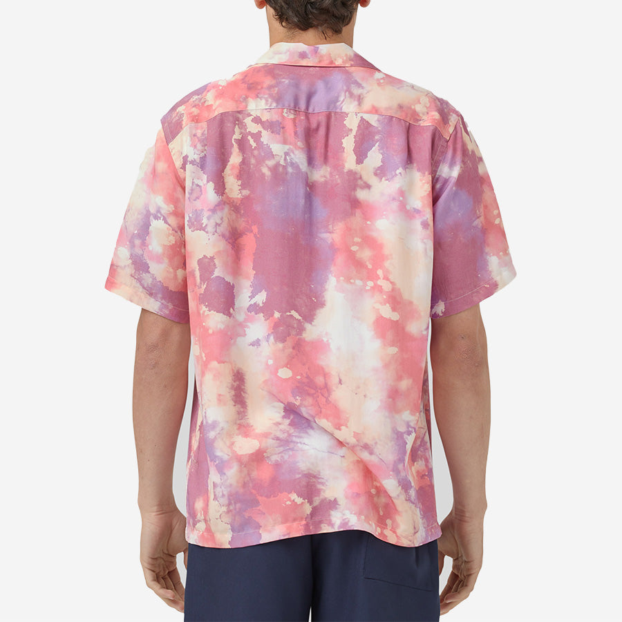 Nap Dream Short-Sleeve Vacation Shirt - Rose/Violet