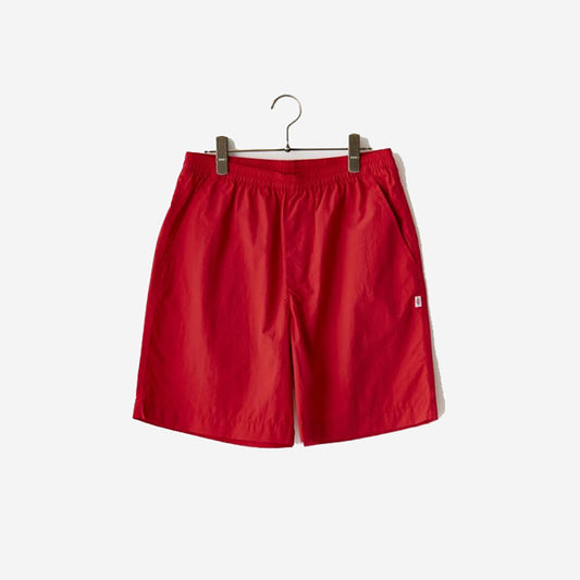 Nylon Taffeta Easy Shorts - Red