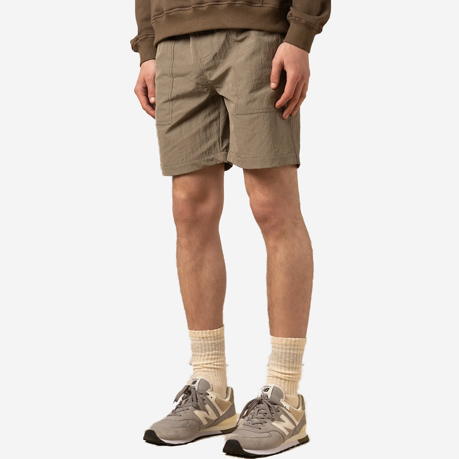 Pease Fatigue Easy Shorts - Sand/Olive Check