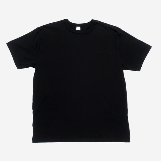 Pima Cotton Plain T-Shirt - Black