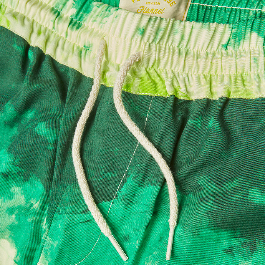 Tie Dye Easy Shorts - Green