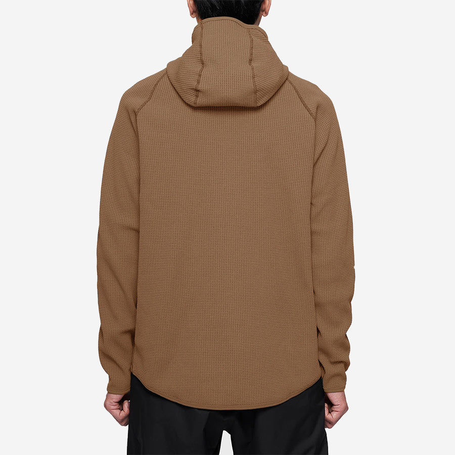 Light Waffle L/S Hoodie - Desert Taupe