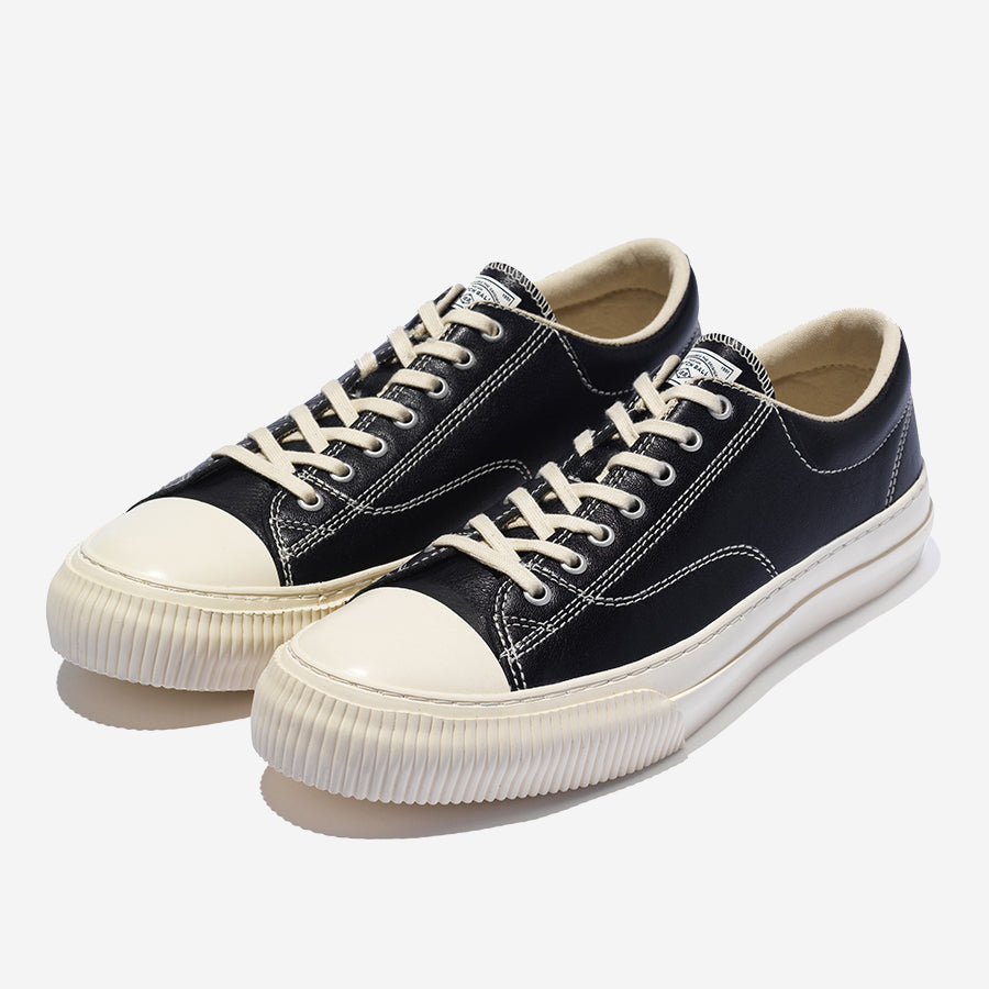 Military Standard Leather Low Sneaker - Black