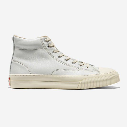 Military Standard Leather High Sneaker - Off White
