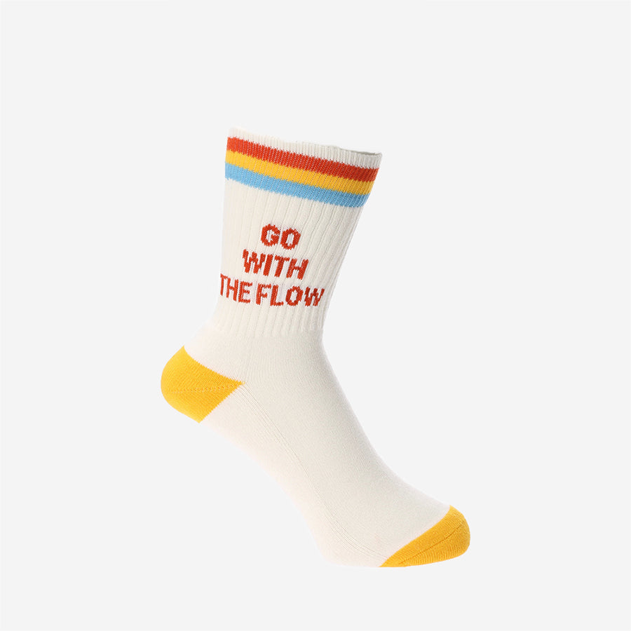 Recover ‘G.W.T.F’ Pile Socks - White
